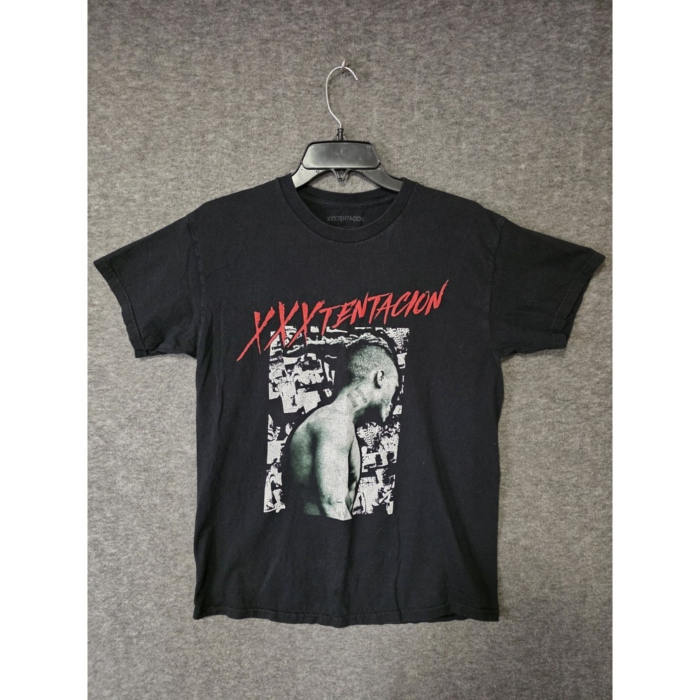 XXXTentacion T Shirt Adult Medium Rap Tee Short Sleeve Black Graphic Tee Mens